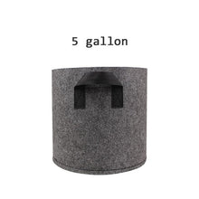 Load image into Gallery viewer, 1/2/3/5/7/10 Gallon Black Felt Pots