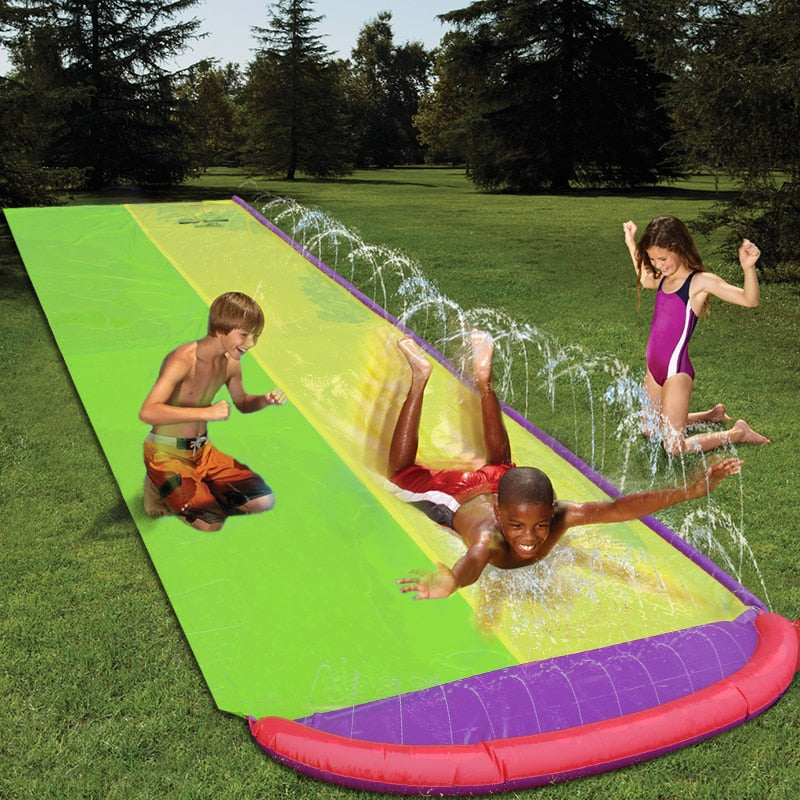4.8m Giant Surf 'N Double Water Slide For Children