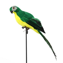 Load image into Gallery viewer, 35cm Handmade Simulation FeatherFoam Parrot Macaw Creative Lawn Figurine