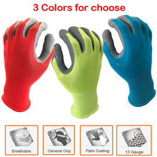 Load image into Gallery viewer, Protective Gardening Gloves with Colorful Polyster